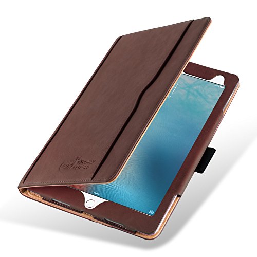 iPad PRO 9.7" Hülle - JAMMYLIZARD Ledertasche Smart Case mit Standfunktion für iPad PRO 9.7", BRAUN & HONIG, [MIT STIFT-HALTER]