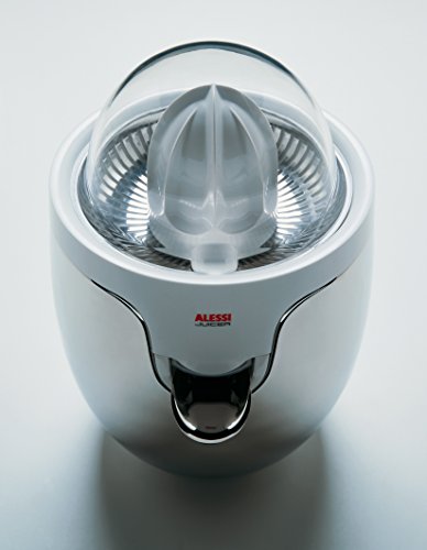 Alessi Elektrische Zitronenpresse aus Edelstahl und thermoplastischem Harz, weiß - 2