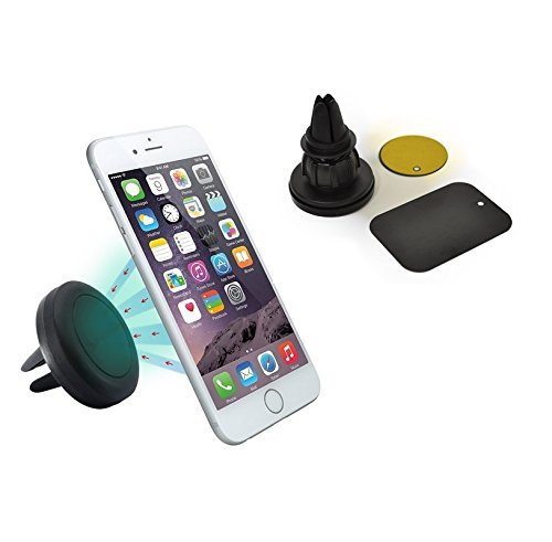 CD Schacht KFZ Auto KFZ Tablet PC Halterung Handy Smartphone Magnethalterung Autohalterung für Armaturenbrett Kopfstützenhalterung NEU (Magnet Lüftungshalter)