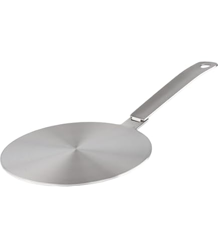 Induction Adapter, Converter Disc for Induction Hob, Heat Distribution Plate, with Handle and Divisible Base (24 cm