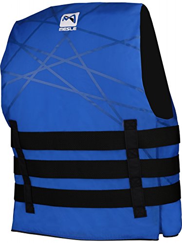 MESLE Schwimmweste Ride 4-Gurt, 50 N Schwimmhilfe, Doppelgrößen, schwarz-blau - 2