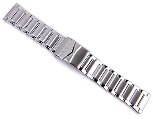 Ersatzband Uhrenarmband Edelstahl Massiv Band 24mm 21167S Ersatzband Uhrenarmband Edelstahl Massiv Band 24mm 21167S