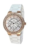 Stella Maris Damen-Armbanduhr Analog Quarz Premium Keramik Diamanten - STM15S6