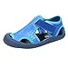 Produktbild Elecenty Sandalen Sommerschuhe,Outdoor Offene Strandschuhe Mode Lauflernschuhe Rutschfest Schuhe Unisex Junge Mädchen Sneaker Weiche Sohle Klettverschluss Shoes Flach Babyschuhe (28, Dunkelblau)