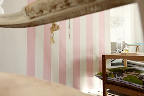 A.S. Création Tapete Liberté Landhaus Shabby Chic 10,05 m x 0,53 m rosa weiß 314086 - 3