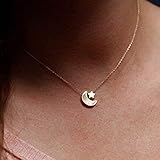 joyeria luna olavarria Tamaño del collar: 45 + 7 cm. Color: dorado y plateado.