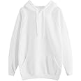 Fankle Long Sleeve Hoodie for Women, White, M