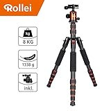 ✅Compact Traveler Concept - das perfekte Stativ für deine nächste Reise. Ein kompaktes Packmaß von 37 cm kombiniert mit dem geringem Gewicht von 1338 g, unser Dreibeinstativ passt in jede Handtasche und Rucksack - einsatzbereit für dein perfektes Foto