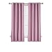 Produktbild Deconovo Blickdicht Leinenoptik Vorhänge Ösen Gardinen mit Schaumbeschichtung Verdunkelungsgardinen Wohnzimmer 175x140 cm Pink 2er Set