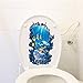 Produktbild Design Abnehmbare Toilettendeckel Aufkleber Fisch Muster Wc-Sitzbezug Wand Kleben Poster Aufkleber