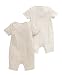 Mamas and Papas Unisex Baby 2 Pack Romper, Beige (Sand), 6-9 Months
