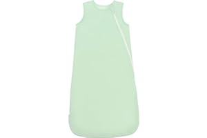 SIMYJOY ENJOY THE SIMPLICITY SIMYJOY Baby Sleeping Bag 18-36 Months, 1.5 TOG Quilted Baby Sleep Sack Bamboo Toddler Sleeping Bag with 2-Way Zipper, Spring Green