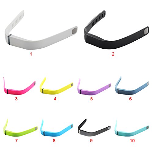 Sangle R  glable Bandes De Montre Bracelet Pour Fitbit Flex Smartphone - Jaune