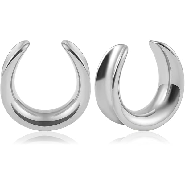 Achat Ecarteur Tunnel Double évasé En Pierre Agate Noire Pas Cher