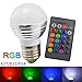 Produktbild LEDMOMO E27 RGB Smart Glühbirne Dimmbare LED-Birnenfarbe, die mit Infrarot-Fernbedienung ohne Batterie für Hauptdekor 3W ändert
