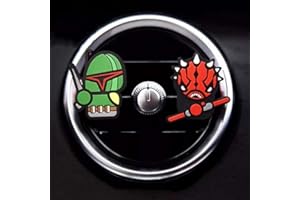 7 COLOURS 2 x Coolest Novelty Car Air Fresheners! Star Wars Darth Vader, Stormtrooper, Yoda, R2-D2, C-3PO, Boba Fett, Darth Maul.Transform Your Boring Car! (Boba Fett & Darth Maul) (Sweet Candy)