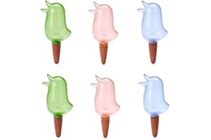Mounteps Tonkegel 6er Set Wasserspender für Pflanzen Vogel-Design,Geschäftlich unterwegs, um Blumen zu säubern