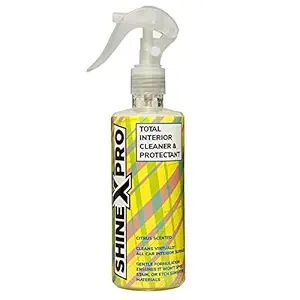 ShineXPro Car Interior Cleaner and Protectant - 300ML - Citrus Scented - Safe As a Car Seat Cleaner and For All Interior Surfaces Including Leather and Fabric - Infused UV Blockers Protect From Fading