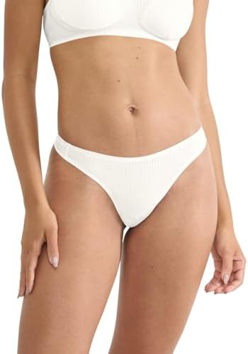 Sloggi Zero Feel Pure String Slip, Bianco Seta, XS Donna