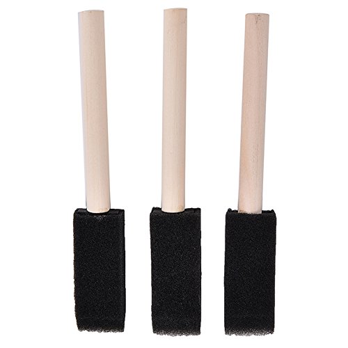 Blue Vessel 6pcs Schaum Schwamm Pinsel Holzgriff Malerei Zeichnung Handwerk Zeichnen - 2