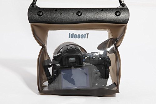 Transparent Bo  tier   tanche Dry Sac Pochette   tui Housse pour Appareil photo DSLR SLR Canon 6D 600D 650D et Nikon D7100  D5200  D5100  D3200  Disponible pour les glissades et bain       votre bon partenaire de Sport d eau