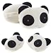 Kasstino 1 Pair Cute Panda Vehicle Neck Rest Pillow Headrest Cushion Protecter Travel Car Pillow