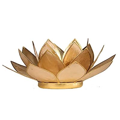 Find Something Different Photophore Lotus en coquille de Capiz smoked clair