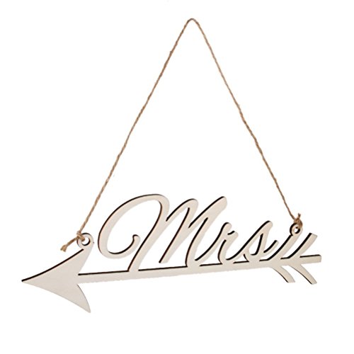 FENICAL MR und Mrs Pfeil Schild Hochzeit Dekoration - 5