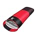 Produktbild Daunenschlafsack Kann Genäht Werden Entendaunen Tragbaren Camping Umschlag Mit Kapuze Dicken Warmen Ultra Licht Hause Schlafsack Geeignet Für Outdoor/Reisen / Camping,Red