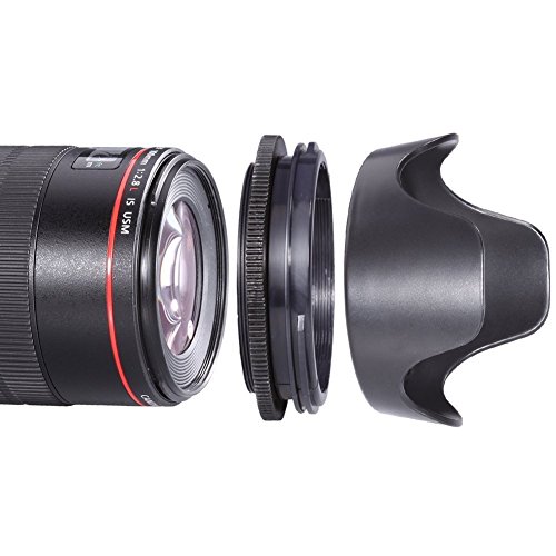 BPS 52mm Pare-Soleil pour lentille  Tulipe Paresoleil d objectif  Protecteur d objectif pour Canon Nikon Sony Olympus