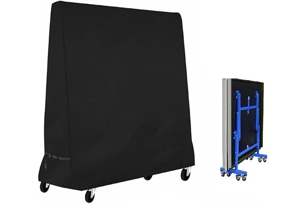 Betarami bordtennis skyddande hölje vattentätt Oxford polyester skydd för bordtennisbord 165 x 70 x 185 cm