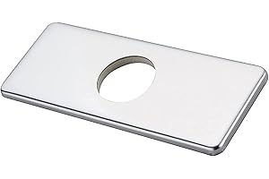 VILIA 6" Hole Cover Deck for Kitchen Sink Hole Cover and Bathroom Faucet High Quality Stainless Steel Replacement 3 Hole Eye Cover Plate