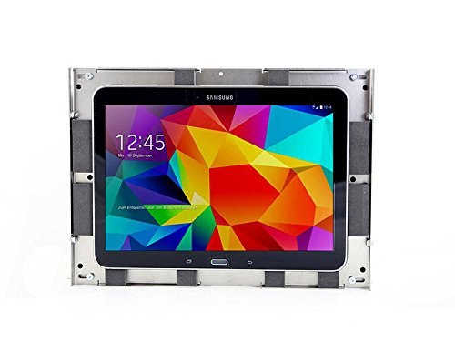 TabLines Wandeinbau mit Home Button für Samsung Galaxy Tablet 4 10.1 edelstahl - 2