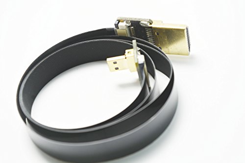 Neue schwarze FPV HDMI Kabel Micro Schnittstelle zu Standard-Schnittstelle für Gopro Sony A7SII A7RII A6500 A9 A6300 (eine umgekehrte Sockel A6000) 90 Grad DJI 50CM - 8