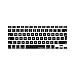 Produktbild MiNGFi Türkei Turkey TQ Tastatur Silikon Schutz Abdeckung für MacBook Pro 13, 15, 17 Air 13 Zoll / Wireless Keyboard EU/ISO/DE Keyboard Layout Silicone Cover - Schwarz