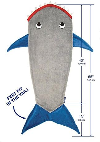 Shark Blanket Tail For Kids Super Soft and Comfy All Seasons Sleeping Bag Sofa Living Room Quilt, Great Birthday Christmas and Holiday Gifts for Kids