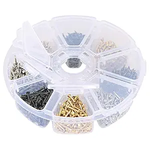 Hardware Small Nails for Wooden Nail Tiny Antique DIY Nails Set Decorative Boxes Accessories Mini Nail Upholstery Nail Wood Decorative Tack Stud for Home Furniture Decor Gold Silver Bronze 1600pcs