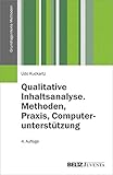 Image de Qualitative Inhaltsanalyse. Methoden, Praxis, Computerunterstützung (Grundlagentexte Methoden)
