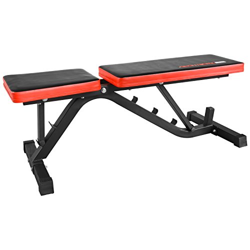 TrainHard Hantelbank Drückerbank Variable Schrägbank Negativ/Flach - 6