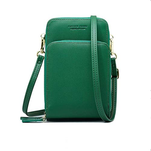 Preisvergleich Produktbild AIFILLE, Damen Umhängetasche grün grün Wallets for Women