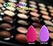 VMAGIC 4Pack High-End MICRO Makeup Sponges Beauty Blender for Applicator, Foundation and Highlight (2 Purple + 2 Pink)