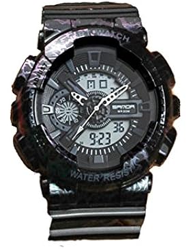 Sportuhr,Multi-funktions-digitale led elektronische armbanduhr wasserdicht leuchtende mode casual teenager-jungenuhr-B