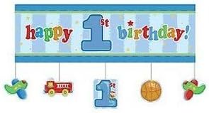 Fun At One Giant Party Banner (5ft) - Boy