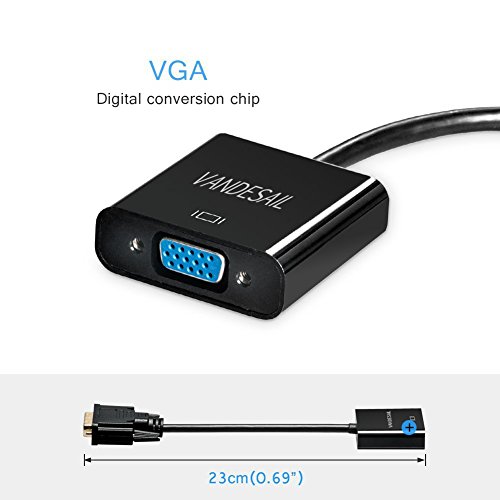 DVI auf VGA Adapter, VANDESAIL Dual Link DVI-D auf VGA Kabel Adapter Male to Female Video Konverter Vergoldet (DVI, VGA) - 4