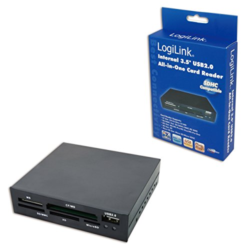LogiLink Multi-Kartenleser 8,9 cm (3,5 Zoll) USB 2.0 intern mit USB Front Plastikgehäuse - 3
