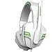 Produktbild INEP Gaming Headset Mit 7.1 Surround Sound Stereo, Rauschunterdrückung Und Einziehbarem PS4 Headset Mit Mikrofon, Kompatibel Mit PC, Laptop, PS4,White