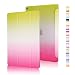Produktbild Highdas Leicht Ipad Hülle Farbe Rainbow-Serie Smart Schutzhülle Case Transparent Zurück Case Stand Case für ipad air 2 mit eingebauten Magnet für Schlaf / Wach-Funktion Schutz Cover