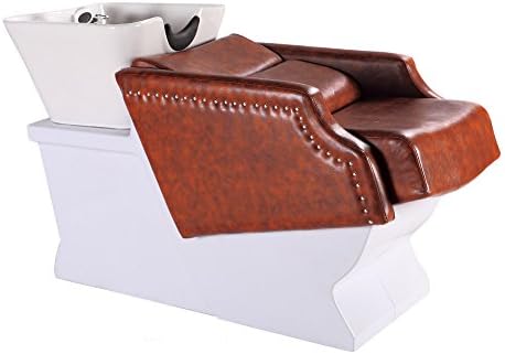 Bobo Angel Backwash Chair Salon Bowl Shampoo Equipment Sink Unit Double Drain Beauty Stylist Station BOSH004