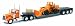 Produktbild New Ray – 10623 – Fahrzeug Miniatur – LKW Kenworth Anhänger mit Baggerlader W900