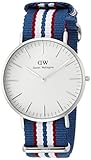 Daniel Wellington Reloj analogico para Hombre de Cuarzo con Correa en Nailon 0213DW